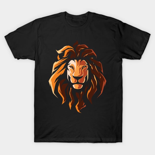 hipster lion T-Shirt by Aksa Inov